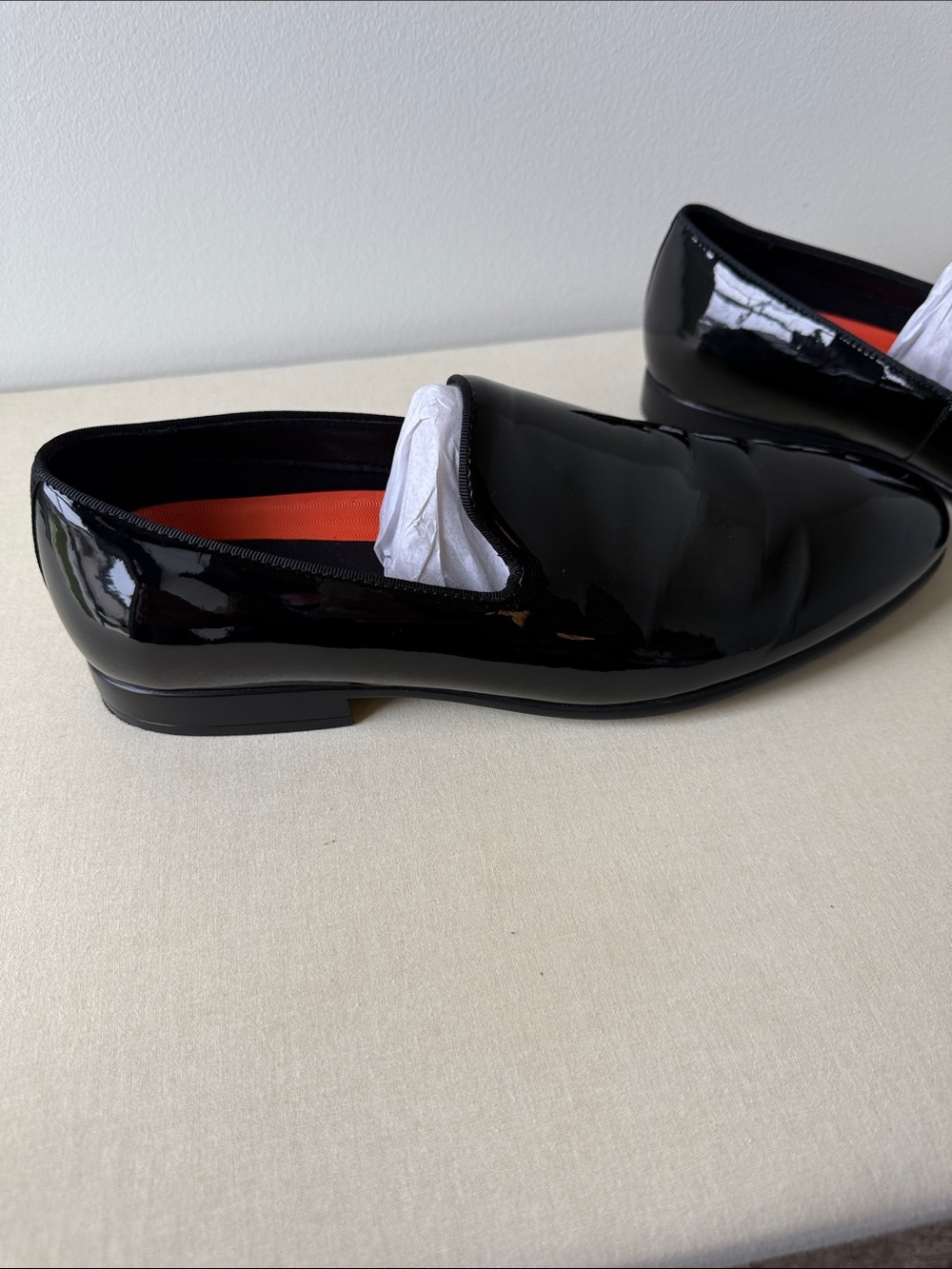 Mix No. 6 Men's Black Patent Slip-On Loafers - Picture 3 of 7